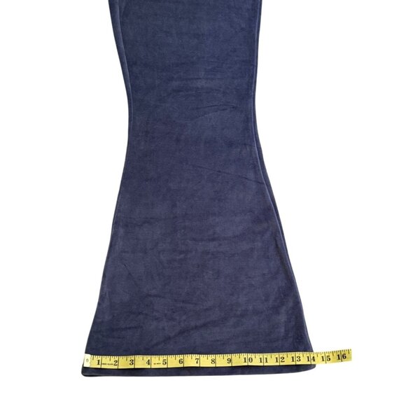 Aerie Womens Navy Velour Flared Lounge Pants Large - Picture 7 of 16